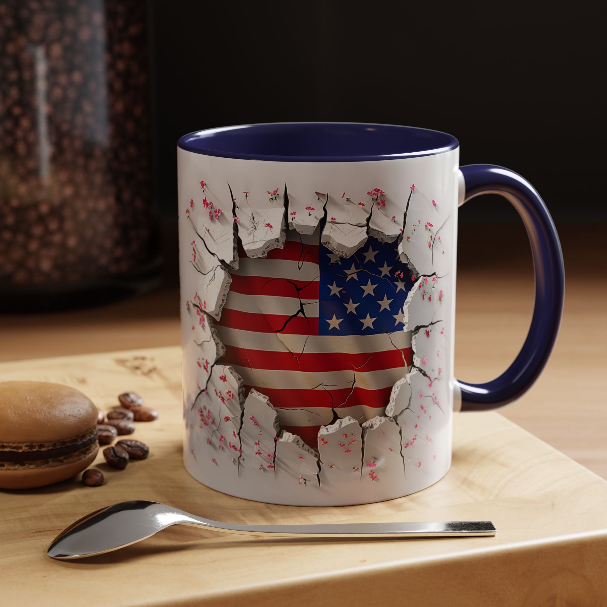 American Flag Coffee Mug – Patriotic Design