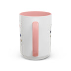 Patriotic Anemone Accent Coffee Mug Classic Floral Design