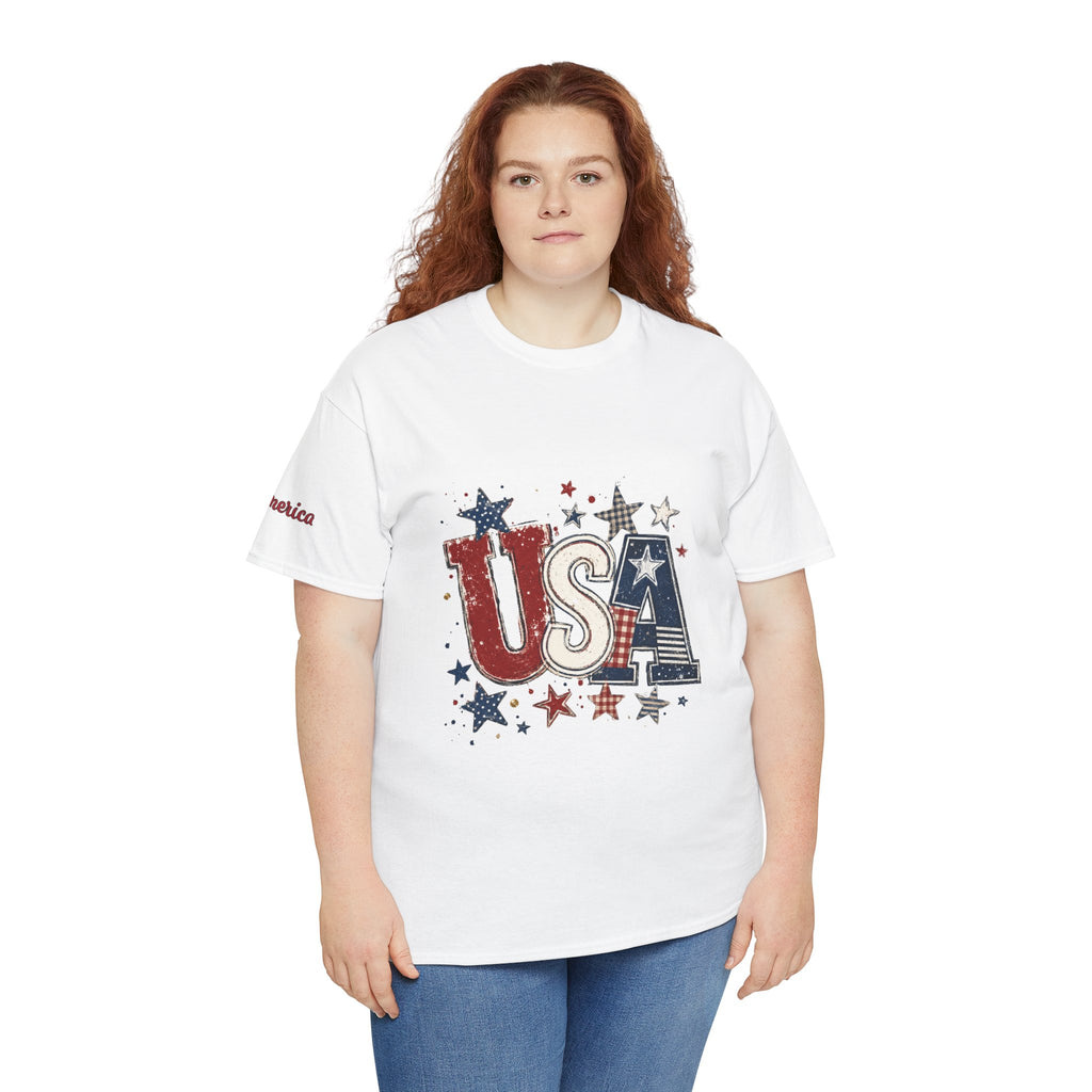 Patriotic USA Stars T-Shirt — Fourth of July American Flag Tee
