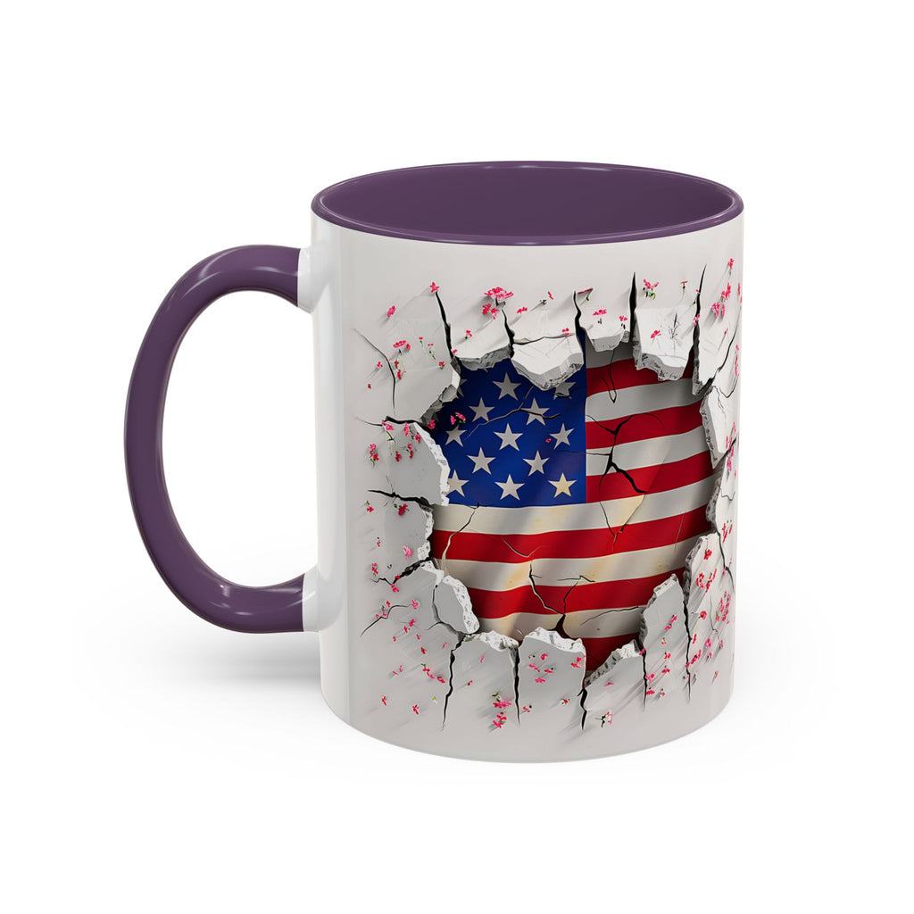 American Flag Coffee Mug – Patriotic Design