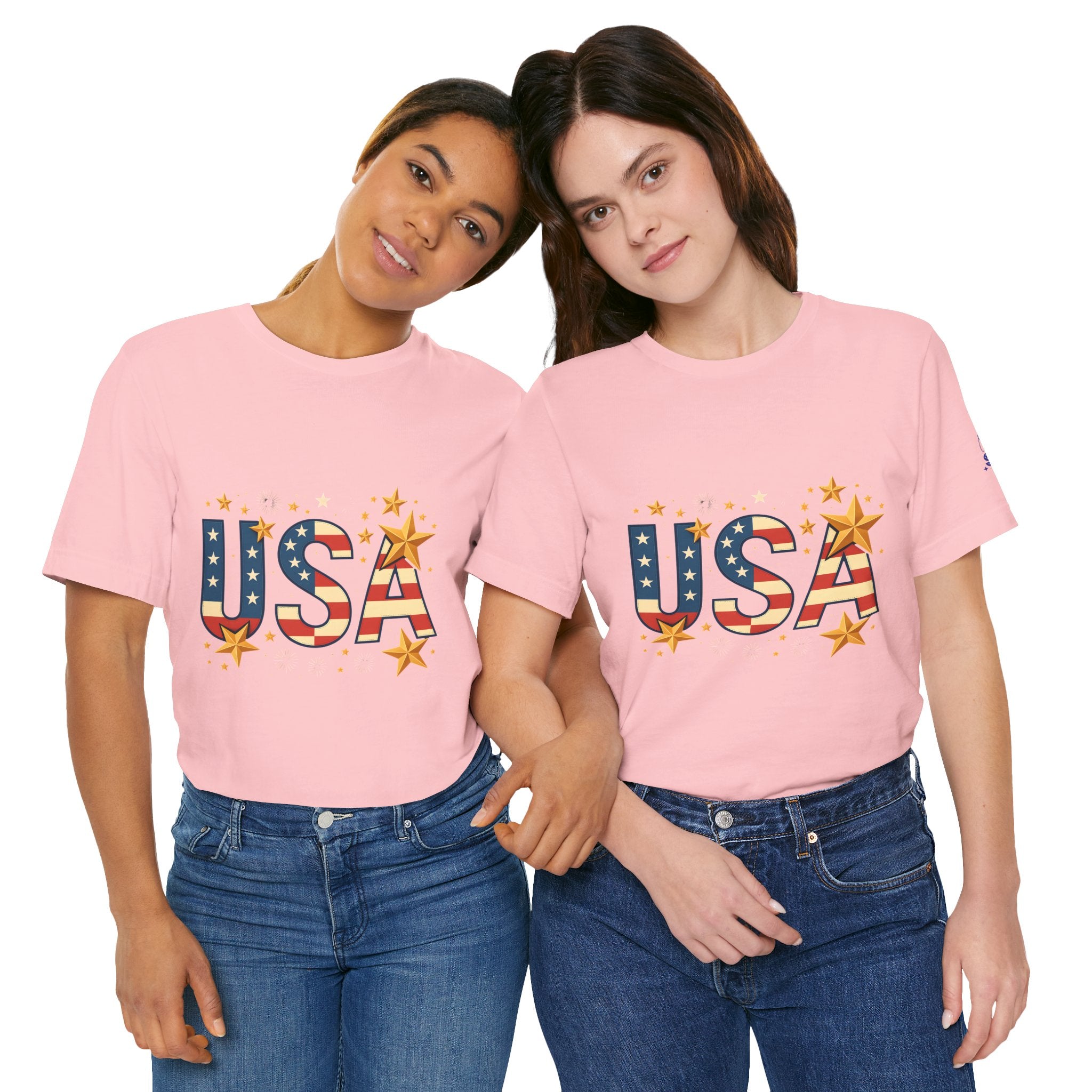 USA Flag Stars T-Shirt — Patriotic American Independence Day Tee