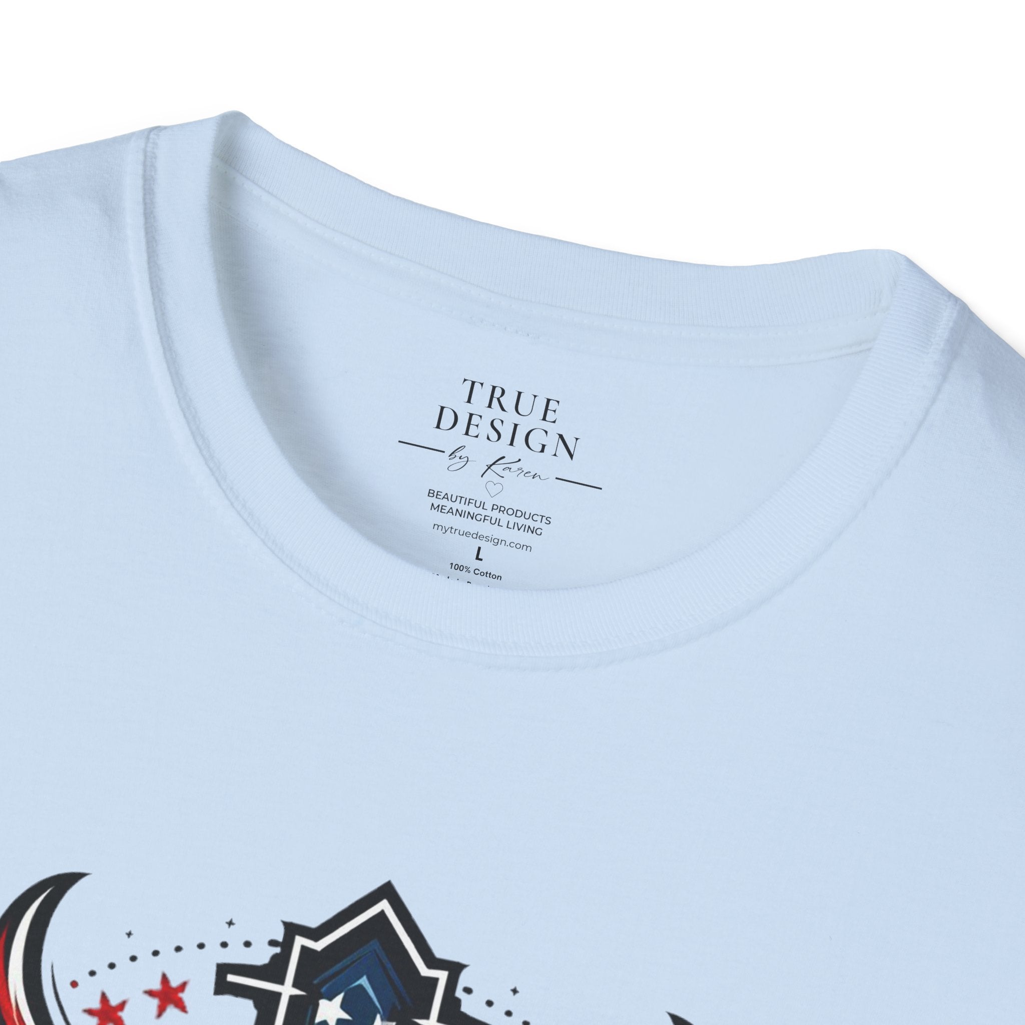 Christian Cross T-Shirt — "One Nation Under God" Patriotic Graphic Tee