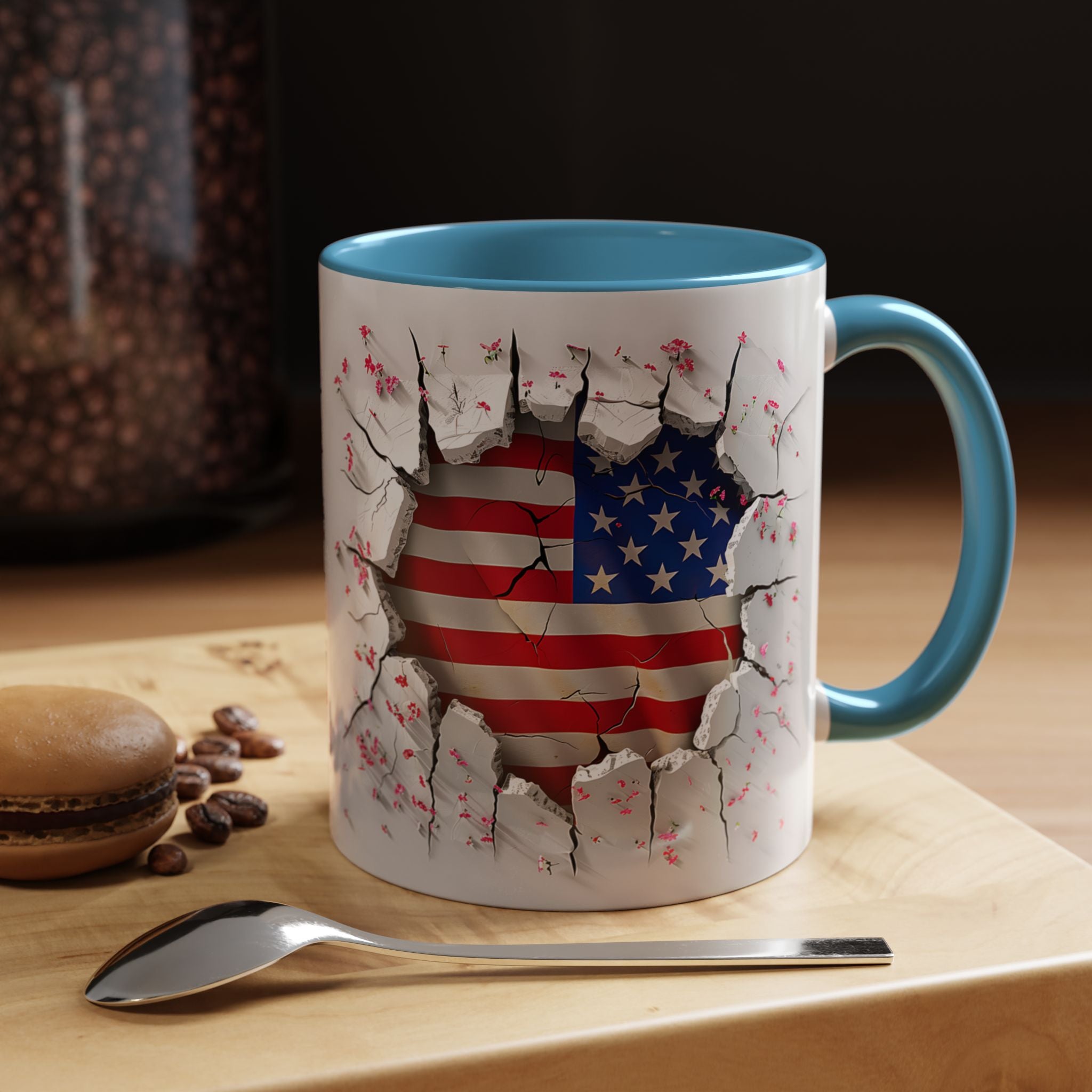 American Flag Coffee Mug – Patriotic Design