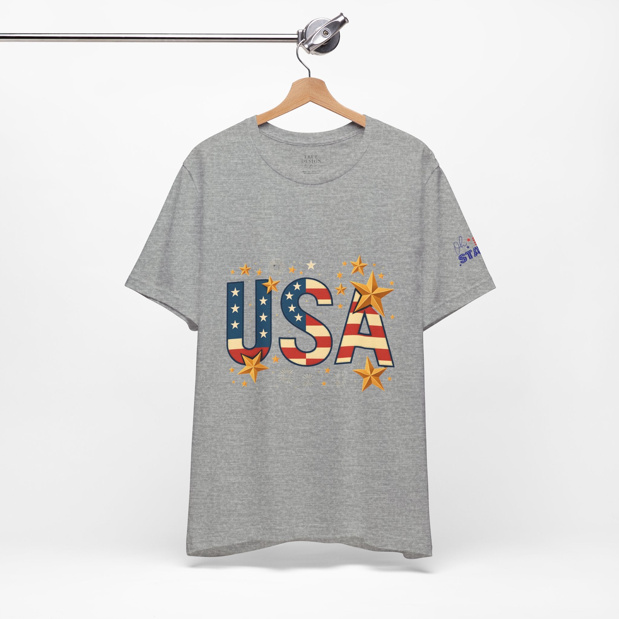 USA Flag Stars T-Shirt — Patriotic American Independence Day Tee