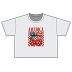 America Cherry Flag Boxy Tee
