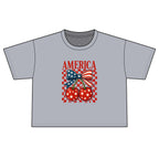 America Cherry Flag Boxy Tee