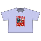 America Cherry Flag Boxy Tee