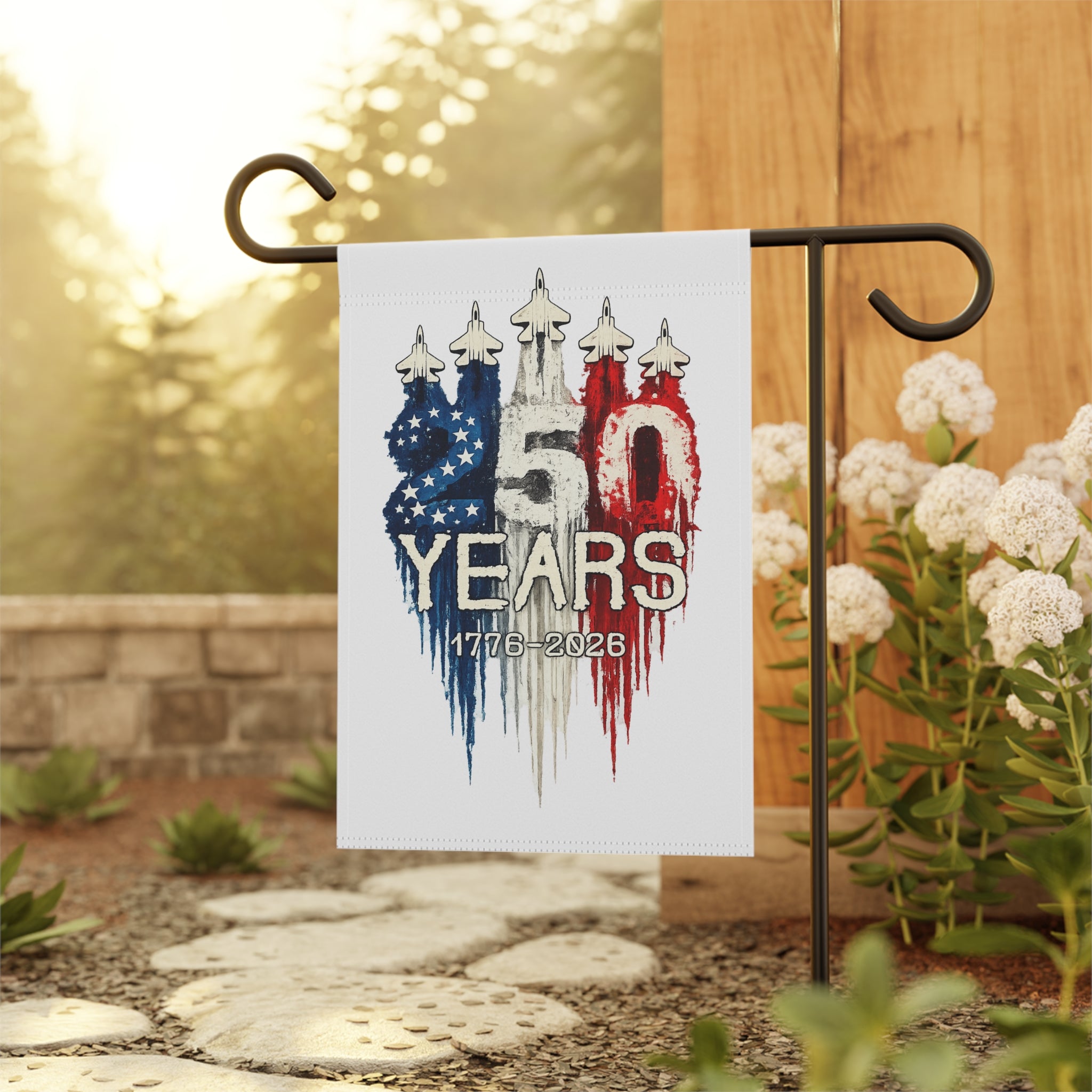 Patriotic Garden Flag for 250th Anniversary Commemorations