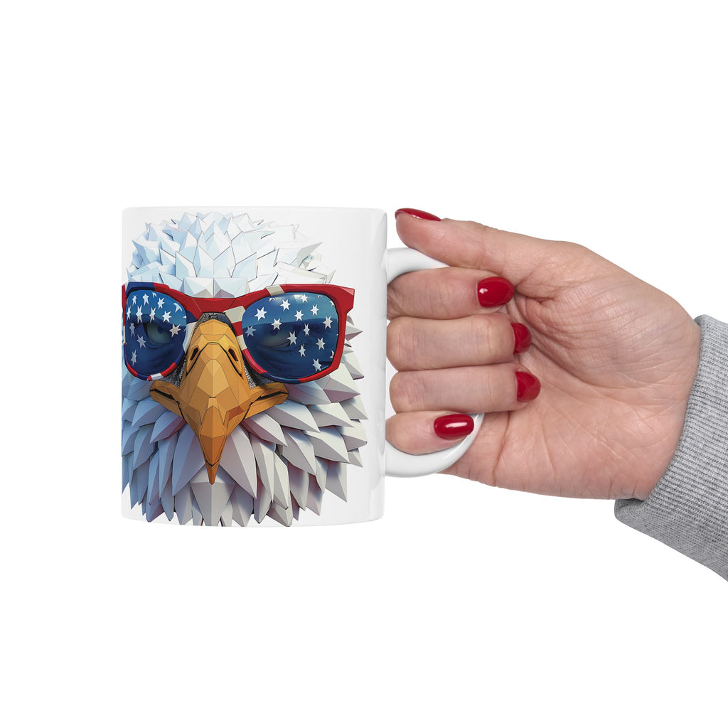 Eagle Sunglasses Ceramic Mug for Coffee Lovers