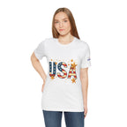 USA Flag Stars T-Shirt — Patriotic American Independence Day Tee