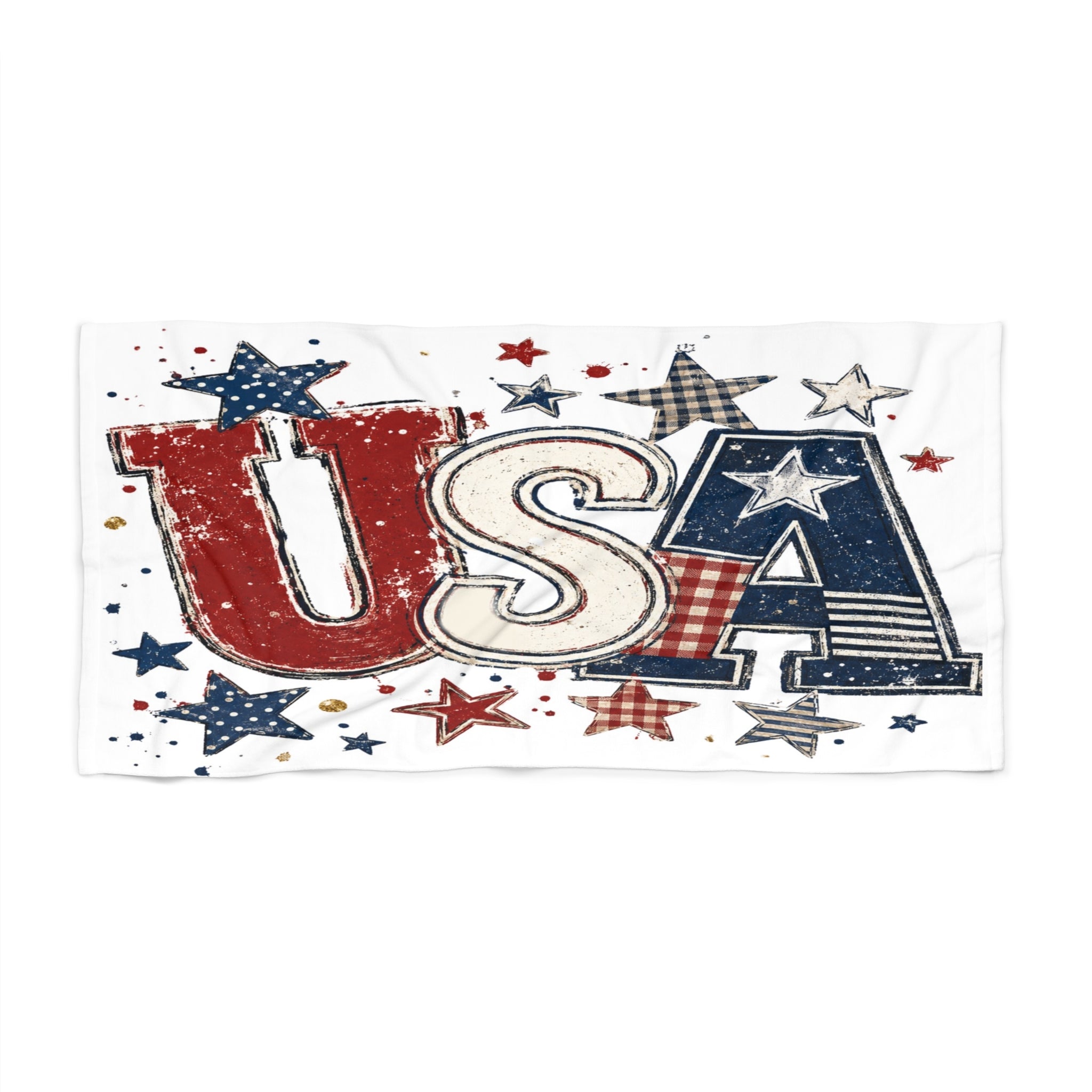 USA Patriotic Beach Towel for Fourth of July Fun