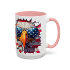 American Bald Eagle Accent Coffee Mug with Stars & Stripes