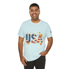 USA Flag Stars T-Shirt — Patriotic American Independence Day Tee