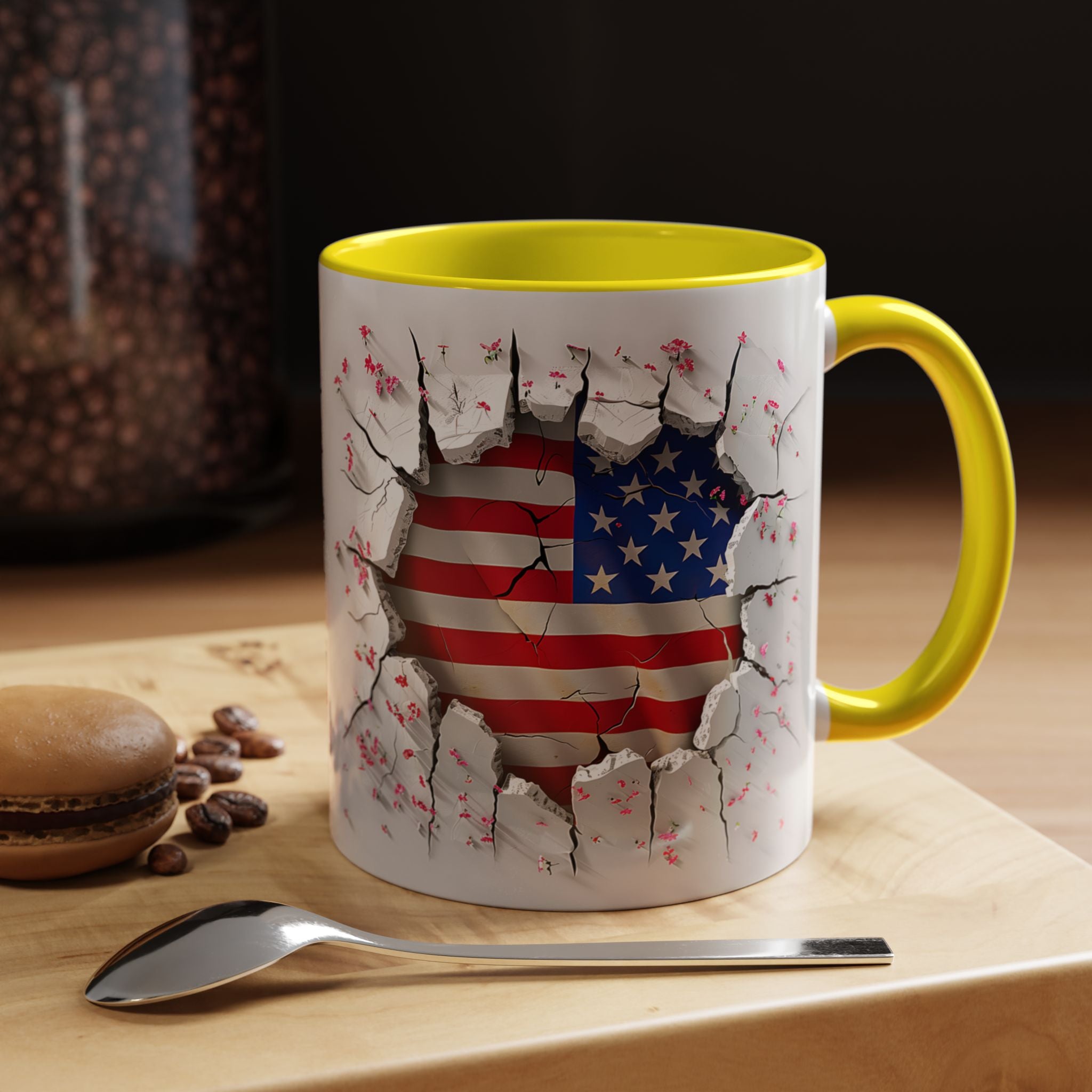 American Flag Coffee Mug – Patriotic Design