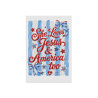 Patriotic 'She Loves Jesus & America Too' Garden Flag