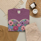 Floral Heart T-Shirt — Colorful Bouquet Heart Graphic (Print It Your Way)