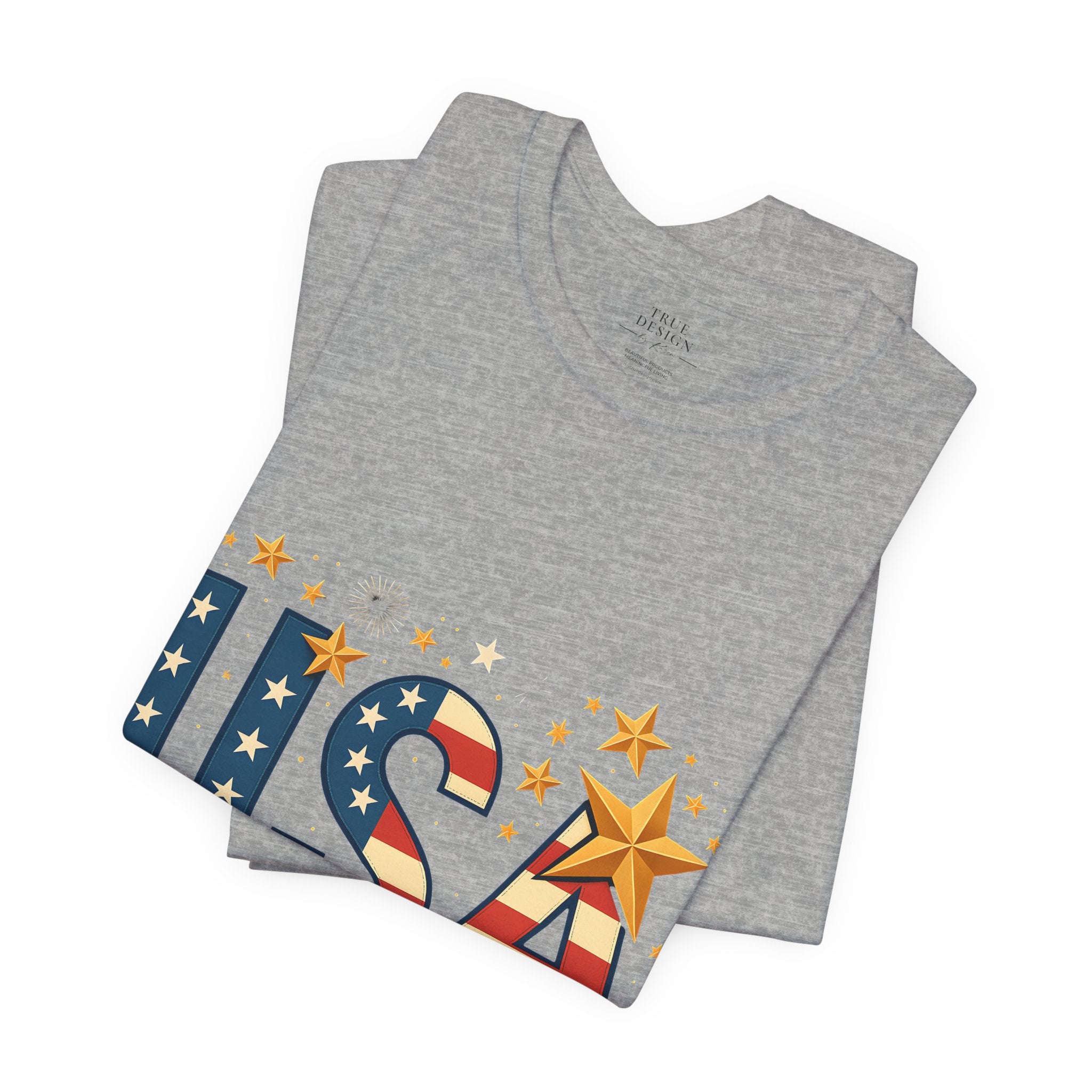 USA Flag Stars T-Shirt — Patriotic American Independence Day Tee
