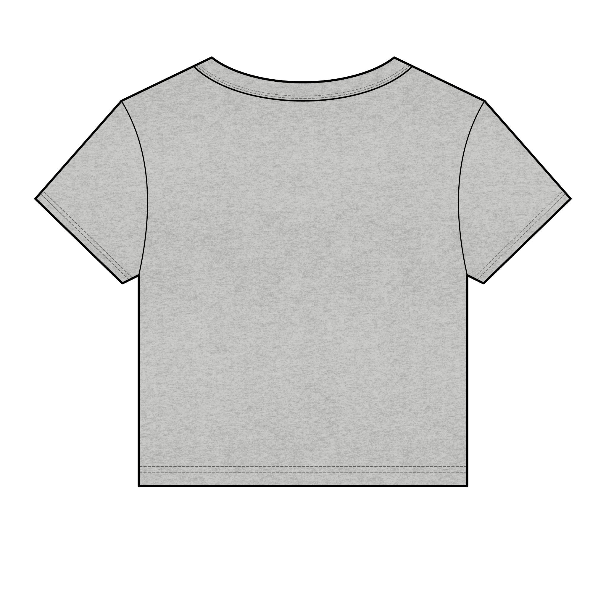 USA Floral Heart Baby Tee for Women – 4th of July