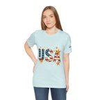 USA Flag Stars T-Shirt — Patriotic American Independence Day Tee