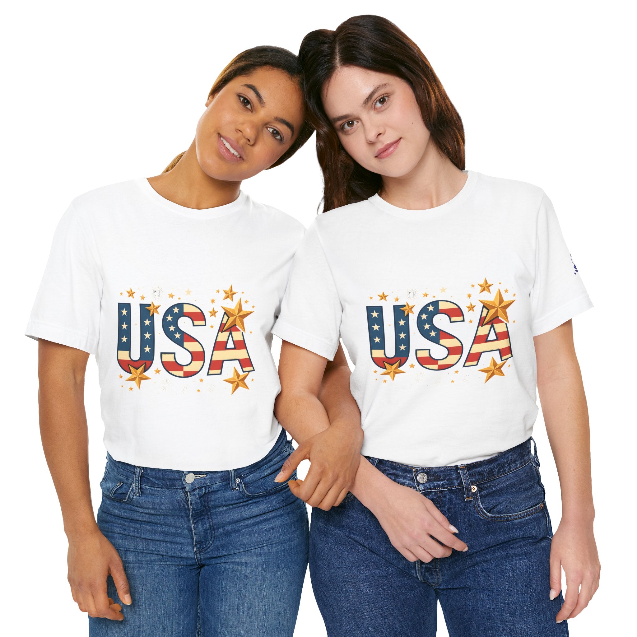 USA Flag Stars T-Shirt — Patriotic American Independence Day Tee