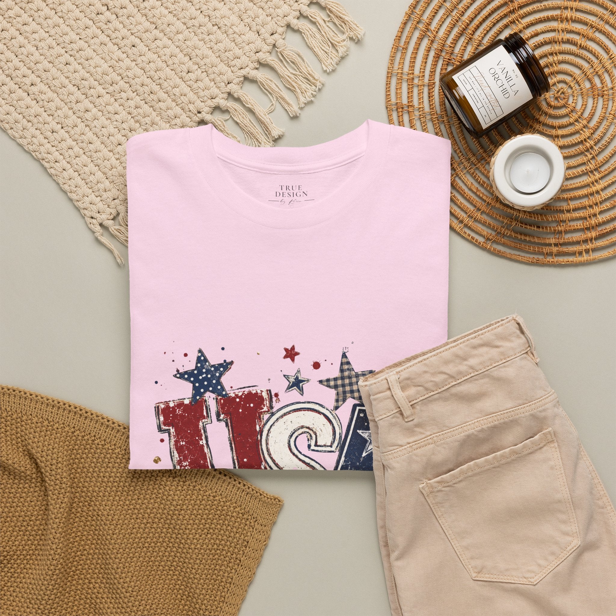 Patriotic USA Stars T-Shirt — Fourth of July American Flag Tee