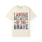Patriotic T-Shirt: Land of the Free Because of the Brave