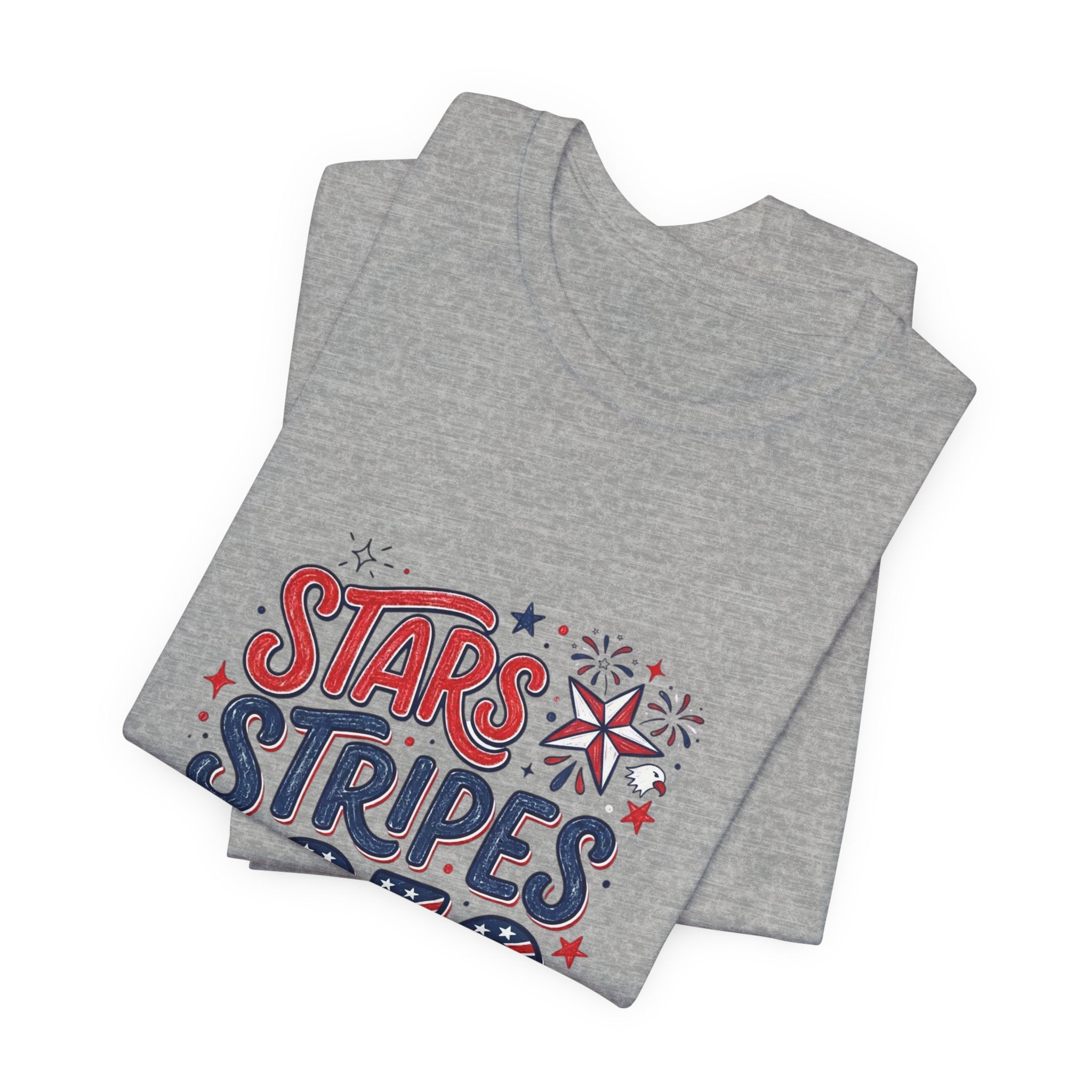 Stars Stripes & 250 Vibes T-Shirt | 250th Anniversary 4th of July Patriotic Tee