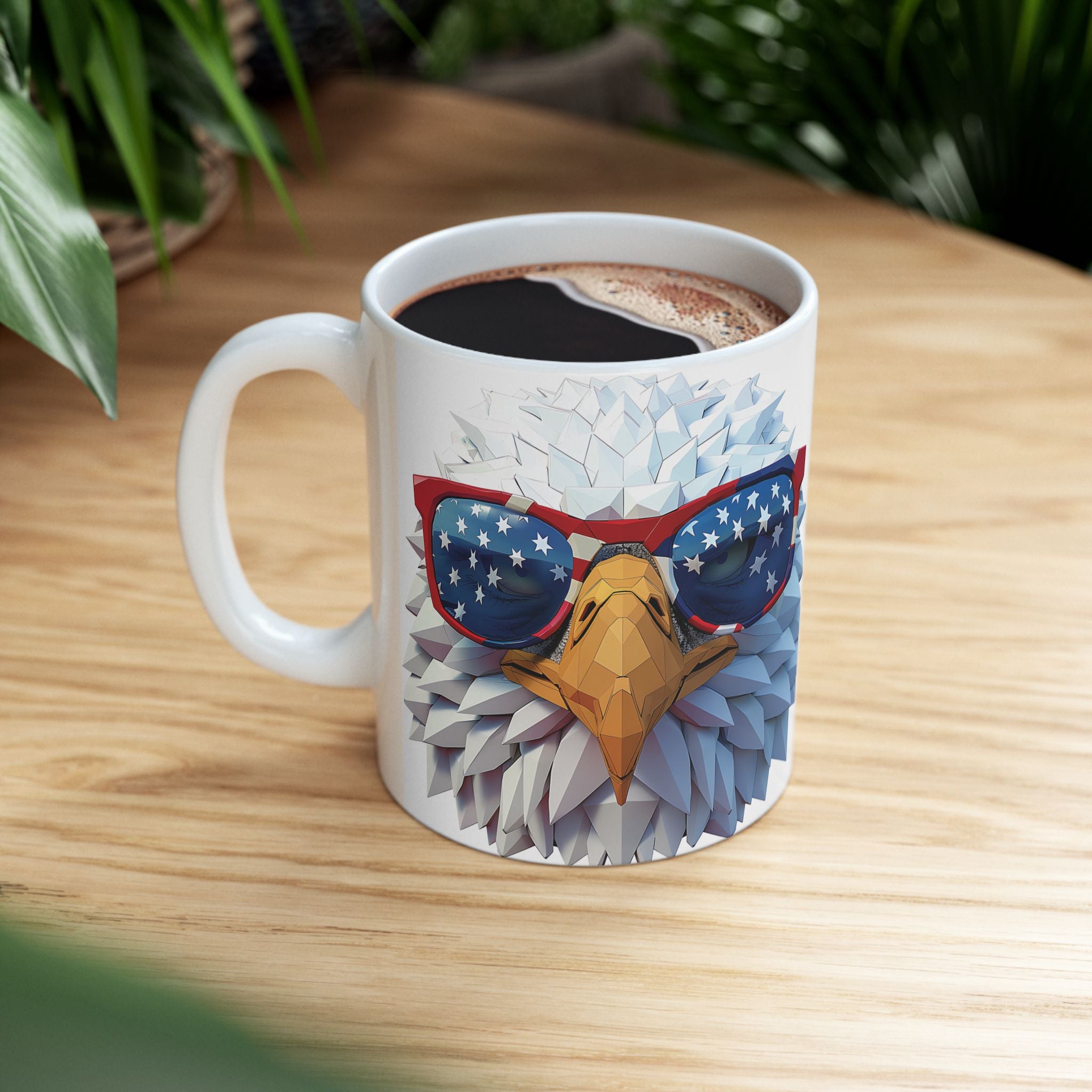 Eagle Sunglasses Ceramic Mug for Coffee Lovers