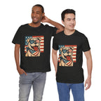 Dog's are Patriotic Too (American Flag, Funny 4th of July Shirt)