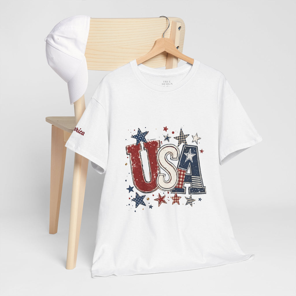 Patriotic USA Stars T-Shirt — Fourth of July American Flag Tee
