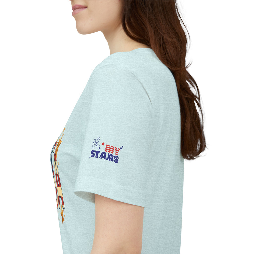 USA Flag Stars T-Shirt — Patriotic American Independence Day Tee