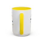 Patriotic Anemone Accent Coffee Mug Classic Floral Design