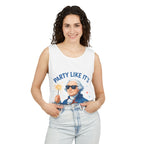 Party Like It's 1776 Tank Top — Patriotic George Washington Graphic