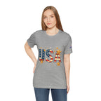 USA Flag Stars T-Shirt — Patriotic American Independence Day Tee