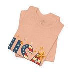 USA Flag Stars T-Shirt — Patriotic American Independence Day Tee