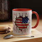 American Flag Coffee Mug – Patriotic Design