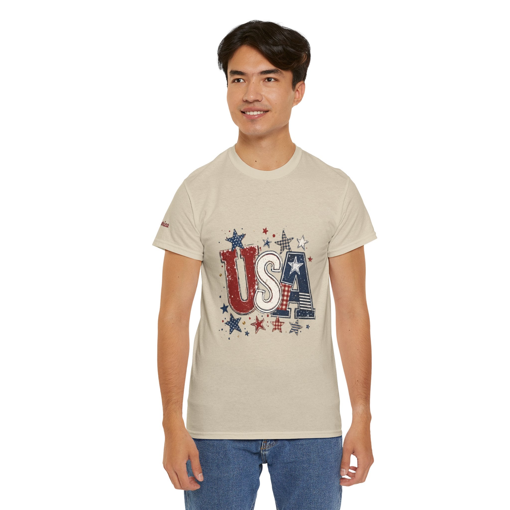 Patriotic USA Stars T-Shirt — Fourth of July American Flag Tee