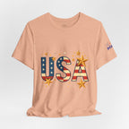 USA Flag Stars T-Shirt — Patriotic American Independence Day Tee