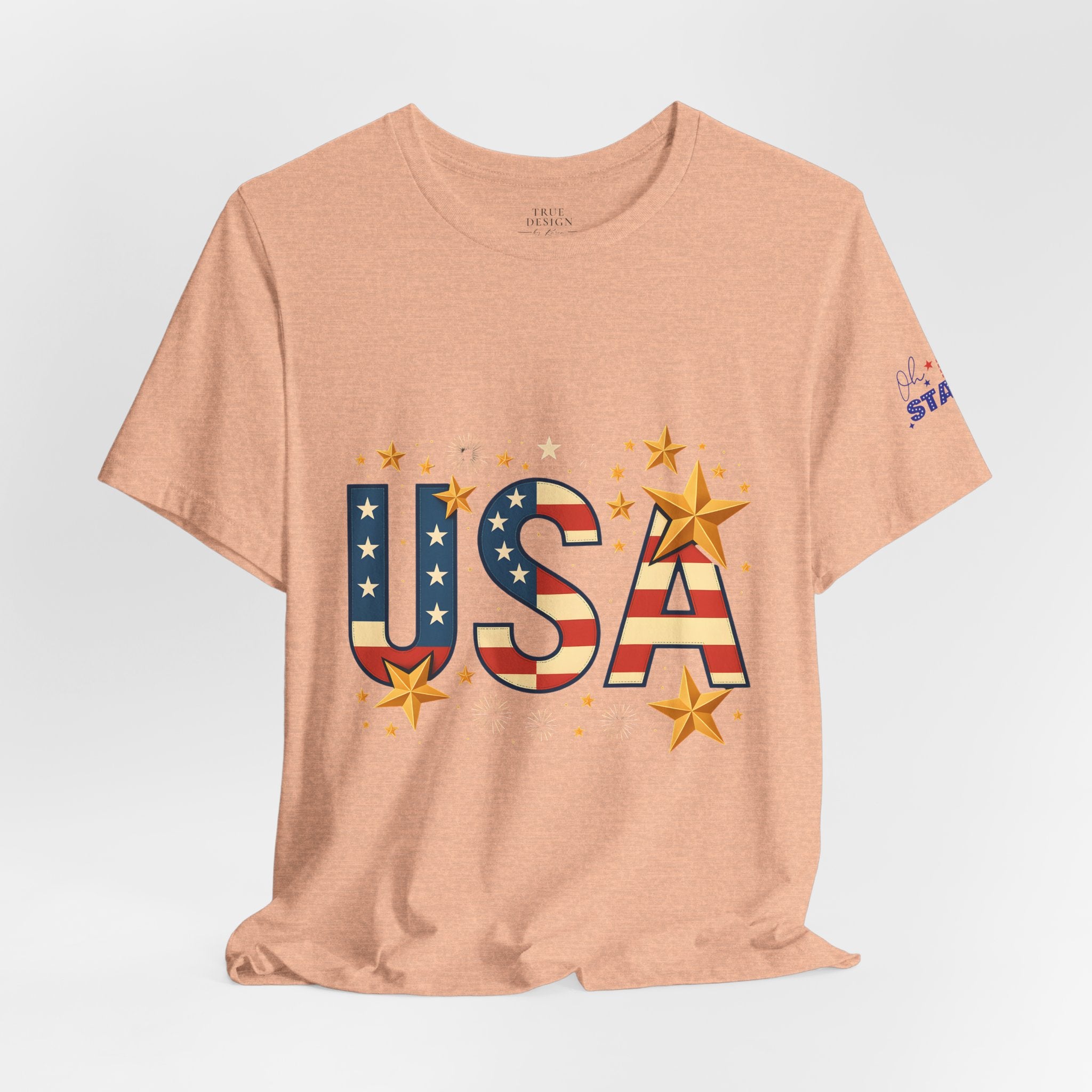 USA Flag Stars T-Shirt — Patriotic American Independence Day Tee
