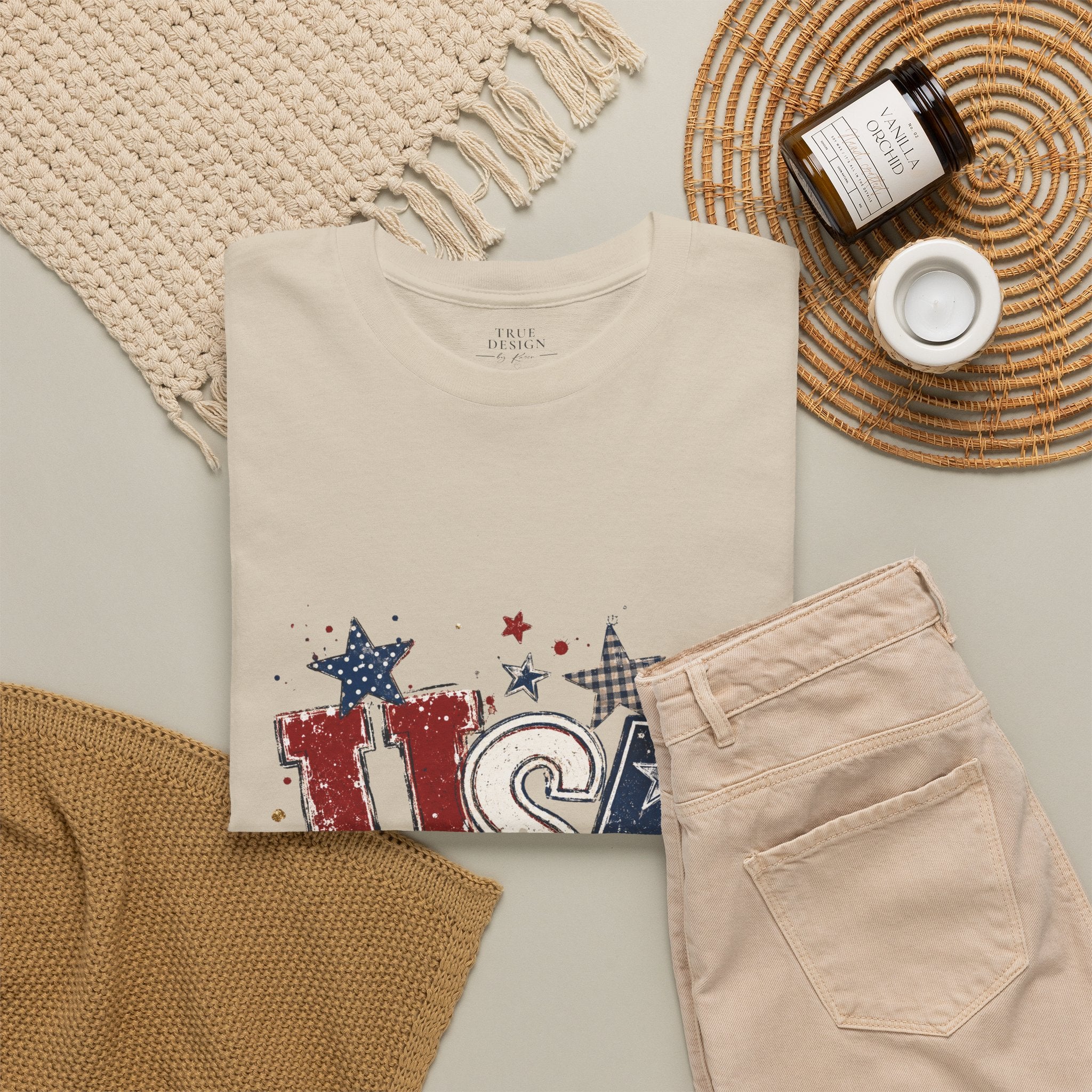 Patriotic USA Stars T-Shirt — Fourth of July American Flag Tee