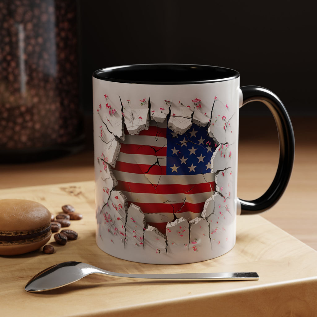 American Flag Coffee Mug – Patriotic Design