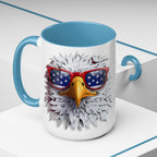 Patriotic Eagle Coffee Mug – Bold Design for Coffee Lovers