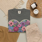 Floral Heart T-Shirt — Colorful Bouquet Heart Graphic (Print It Your Way)