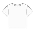 USA Floral Heart Baby Tee for Women – 4th of July
