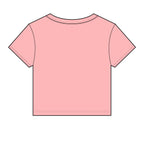 USA Floral Heart Baby Tee for Women – 4th of July