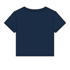 USA Floral Heart Baby Tee for Women – 4th of July