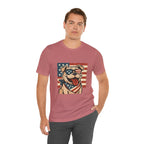 Dog's are Patriotic Too (American Flag, Funny 4th of July Shirt)