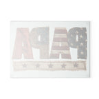Patriotic 'PAPA' Glass Cutting Board for Home Decor