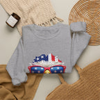 Eagle American Flag Sunglasses Crewneck Sweatshirt
