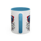 Patriotic Eagle Coffee Mug with American Flag Sunglasses